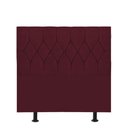 Ver imagem 1 de Cabeceira Estofada Istambul Capitonê 90cm Solteiro Box Quarto Suede Bordô - Gat Magazine
