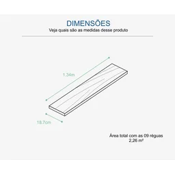 Piso laminado clicado Durafloor Studio carvalho hanover Caixa c/ 2,26m² - 4