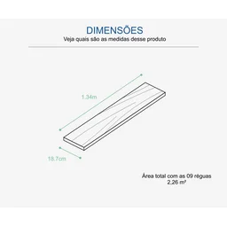 Piso laminado clicado Durafloor Studio arenal Caixa c/ 2,26m² - 4