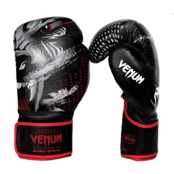 Luva De Boxe Muay Thai Kickboxing Training 10Oz Dourada e Preta