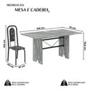 Ver imagem 3 de Conjunto Sala de Jantar com 6 Cadeiras Lara Preto