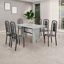 Ver imagem 1 de Conjunto Sala de Jantar com 6 Cadeiras Lara Preto