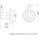 Ver imagem 2 de Acabamento para Registro Fabrimar 1/2" e 3/4" Chess Docol Cromado