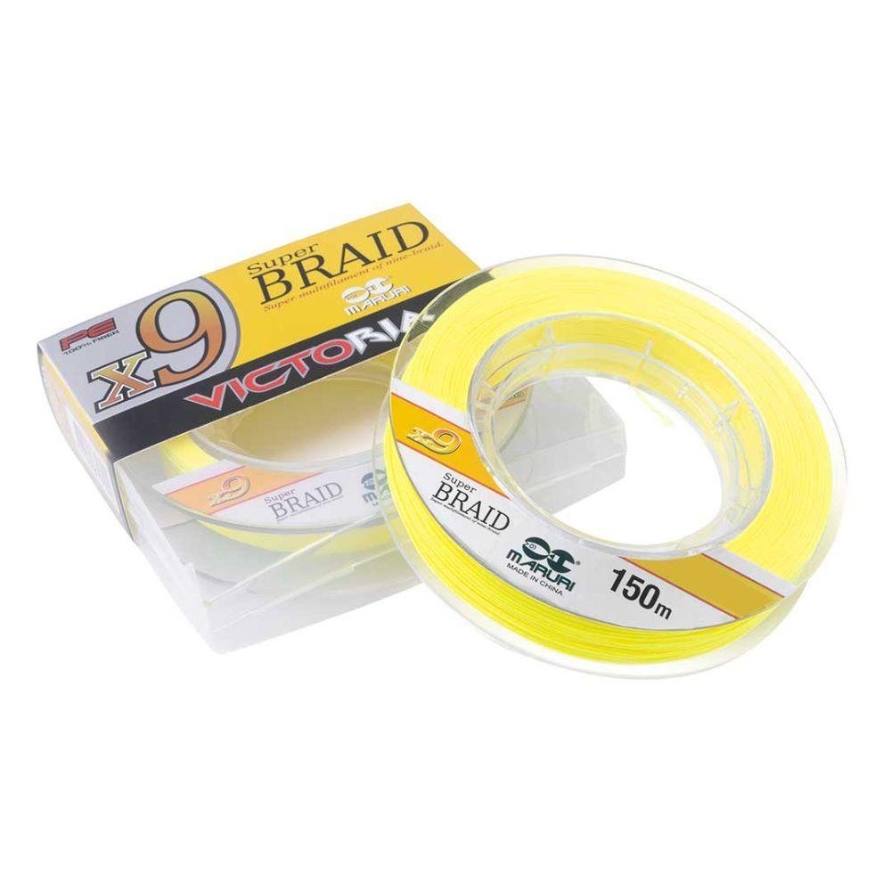 Linha Multifilamento Maruri Victoria X9 0,45mm 70lb 150m Victoria X9 Amarela - 1
