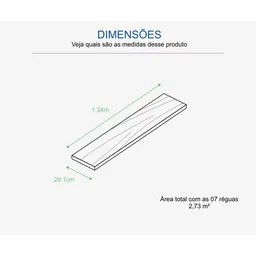 Piso laminado clicado Durafloor Unique ferrara ultra Caixa c/ 2,73m² - 4