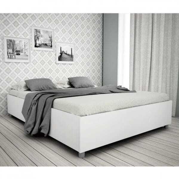 Cama Box Casal Mônaco Tcil Móveis Branco Branco - 2