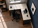 Ver imagem 3 de Mesa em L 1200 x 1500 mm Auxiliar - Linha Studio: Legno Crema/Preto