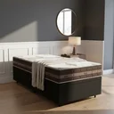 Ver imagem 2 de Cama Box Baú Solteiro + Colchão de Molas Anjos Classic Superlastic 88x188x64cm