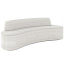 Ver imagem 1 de Sofá 2 Lugares para Sala de Estar Living 150cm Koane D06 Bouclê Off White - Mpozenato
