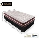 Ver imagem 2 de Cama Box Solteiro com Colchão de Molas Anjos Classic Superlastic 88x188x57cm