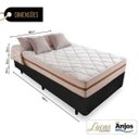 Ver imagem 2 de Cama Box Solteiro com Colchão de Molas Anjos Molas Ensacadas 88x188x57cm