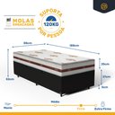 Ver imagem 3 de Box Baú com Colchão de Molas Anjos Classic Solteiro
