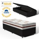Ver imagem 2 de Box Baú com Colchão de Molas Anjos Classic Solteiro