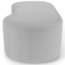 Ver imagem 3 de Kit Puff Redondo Lola e Puff Recamier Orgânico Orbit W01 Bouclê Cinza - Lyam Decor