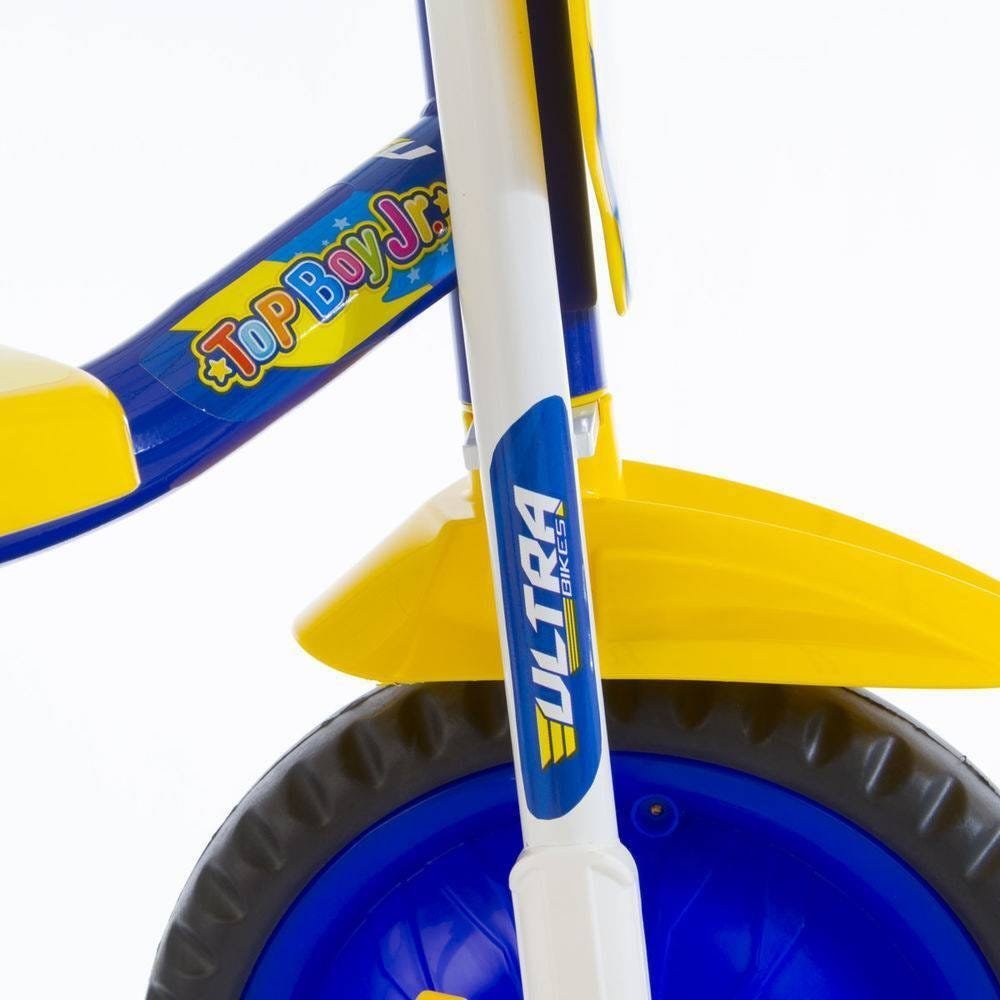 Triciclo Infantil Motoca Ultra Top Boy Azul e Amarelo em Promoção