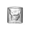 Copo de Vidro Duplo Formato Caveira 100ml - 1