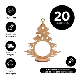 Kit 20 Unidades Porta Bombom Natalino em Mdf-festas/decoração/ Lembrancinha/natal/papai Noel - 3
