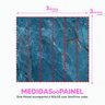 Papel de Parede Painel 3D Mármore Calacata Azul 3M Lavável Revestimento Auto Colante Marmorizado - 5