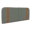 Ver imagem 6 de Cabeceira Painel Orgânico Cama Box King Size Flay 195cm Dobrável Bouclé Verde Menta - Desk Design