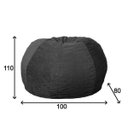 Ver imagem 4 de Puff Maçã 120CMX115CMX95CM Confort Espresso Móveis