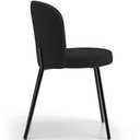 Ver imagem 6 de Cadeira para Sala de Jantar Cozinha Estofada Gavi L02 Bouclê Preto - Lyam Decor