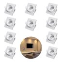 Ver imagem 1 de - 10 Spot Quadrado 5w Embutir Sanca Direcionavel Mr11 Dicroica