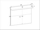 Ver imagem 3 de Painel para TV até 50 Polegadas 160CMX120CM 1 Prateleira Benevello Quiditá