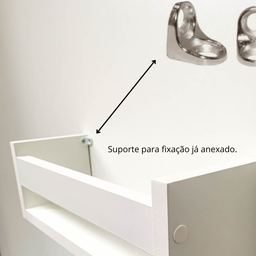 Kit 2 Prateleiras Nicho para Banheiro Cosméticos 30 Cm - 5