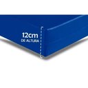 Ver imagem 4 de Colchão Solteiro Espuma D28 Hospitalar Impermeável Comfortpedic Line Napa Azul (88x188x14) -