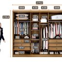 Ver imagem 4 de Guarda-Roupa Casal em MDF 6 Portas 6 Gavetas com Espelho Reno Marrom/Cumaru/Fendi