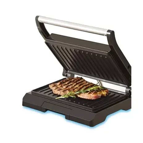 Grill Elétrico Panini Prensa Inox 800W - G1200 - Black+Decker:220V - 3