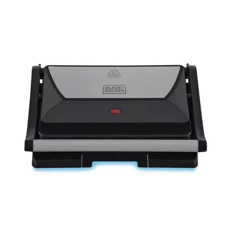 Grill Elétrico Panini Prensa Inox 800W - G1200 - Black+Decker:220V