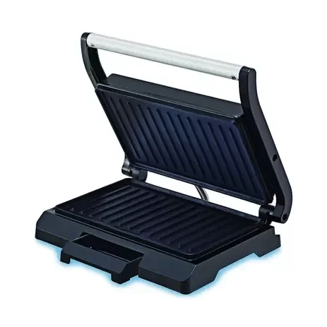 Grill Elétrico Panini Prensa Inox 800W - G1200 - Black+Decker:220V - 4