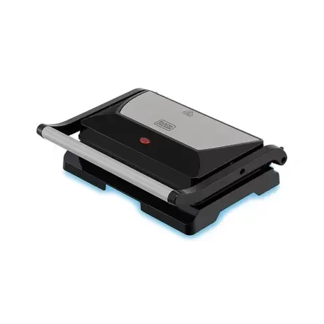 Grill Elétrico Panini Prensa Inox 800W - G1200 - Black+Decker:220V - 2