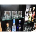 Ver imagem 6 de Barzinho Para Sala Adega Madeira MDF Suporte Garrafas Porta Taças Preto