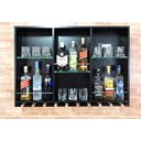 Ver imagem 5 de Barzinho Para Sala Adega Madeira MDF Suporte Garrafas Porta Taças Preto