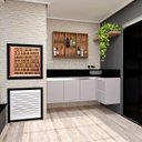 Ver imagem 2 de Barzinho Adega MDF Suporte Bebidas com Porta Taças Western