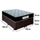 Ver imagem 3 de Cama Box Baú Queen Bipartido Suede + Colchão Molas Ensacadas Sereneprime Sonnolux 158x198x69