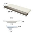 Ver imagem 2 de Cascata Embutir 02 Metros em Inox 304 com LED RGB Smart Wi-Fi para Piscina