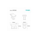 Ver imagem 4 de Assento Sanitário Poliéster para Louça Incepa Atrium Liso Biscuit