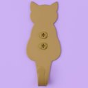 Ver imagem 4 de Kit 3 Ganchos Penduradores Cachorro Gato Elefante 8cm Dourados Luft Masutti Casacos Multiuso