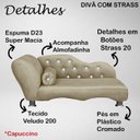 Ver imagem 2 de Cama Caminha Diva Pet Veludo Strass Capuccino Dvinn