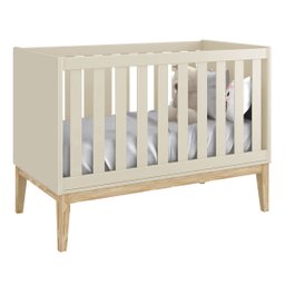 Jogo de Quarto para Bebê Completo 3 Portas Classic New Areia Fosco com Natural - Reller - 2