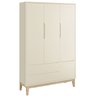 Jogo de Quarto para Bebê Completo 3 Portas Classic New Areia Fosco com Natural - Reller - 6