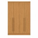 Ver imagem 5 de Guarda-Roupa Casal Modulado 4 Portas 3 Gavetas 100% MDF Cairo Marrom/Cinamomo