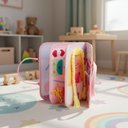 Ver imagem 3 de Livro de Atividades em Tecido Maleta Brinquedo Montessori