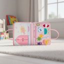 Ver imagem 2 de Livro de Atividades em Tecido Maleta Brinquedo Montessori