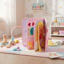 Ver imagem 4 de Livro de Atividades em Tecido Maleta Brinquedo Montessori