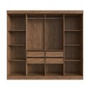 Ver imagem 4 de Guarda Roupa Chicago 100% Mdf Castanho/nude Doripel