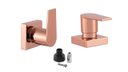 Ver imagem 1 de Kit 2 Acabamento para Banheiro Alavanca Rose Gold Brilhante Registro Chuveiro Padrão Docol